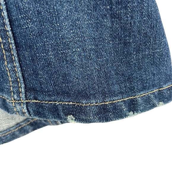 Baccini Denim Peacock Embroidered Vest Floral Hippie Bohemian Gypsy - Picture 3 of 6